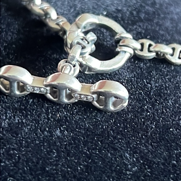 Hoorsenbuhs micro open link 24 inch sterling necklace never worn with diamonds! - Picture 3 of 16